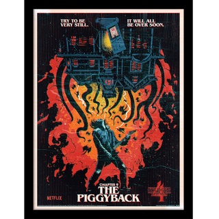 Pyramid International Stranger Things Poster (The Piggyback Design) 30 cm x 40 cm – Offizieller Merchandise-Artikel