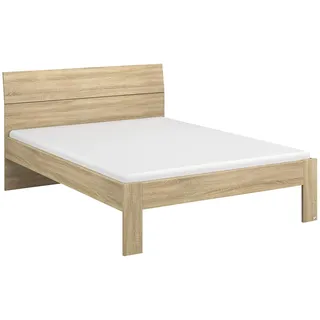 Rauch Möbel Flexx Bett Doppelbett Futonbett in Eiche Sonoma, 140 x 200 cm Gesamtmaße Bett BxHxT 145 x 90 x 209 cm