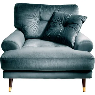 trends by hg Loungesessel TOKIO Mikrofaser 100 x 88 x 100 cm Blau