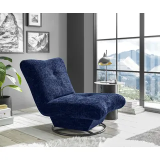 ed exciting design Drehsessel Maranello 96 x 75 x 93 cm Blau Polyester drehbar