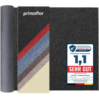 Primaflor Schmutzfangläufer Picollo | 100 x 150 cm | Anthrazit | Meterware | Robuste Sauberlaufmatte aus 100 % Polypropylen mit Gelrücken, 8 mm hoch, zuschneidbar und bis 30 m Länge erhältlich