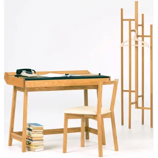 WoodMan Schreibtisch Brompton Eiche massiv / Braun