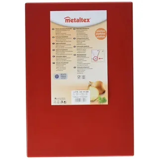 Metaltex Profi-Küchenbrett, Polyethylen, Rot, 33 x 23 x 2 cm