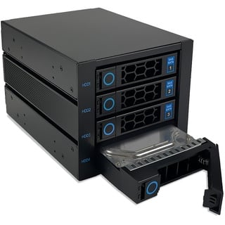 Fantec WR-C3141-12G Backplane für 4x 3,5/2,5 HDD/SSD auf Einschubträger in einem 3X 5,25" Modul