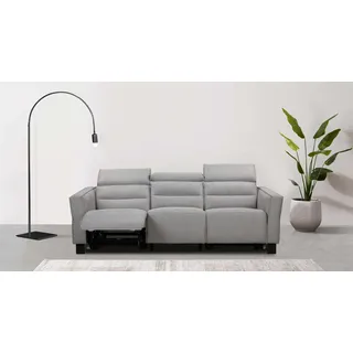 Home Affaire »Carpari, 224cm, manuelle od. elektrische Relaxfunktion in 2 Sitzen« mit USB-A/C, Kopfteilverstellung, Echtleder, Kunstleder, Webstoff,