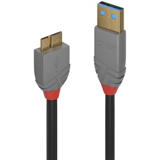 Bild von USB 3.2 Gen1 USB 3.0 / USB 3.1 Gen1) USB-A Stecker, USB-Micro-B 3.0 Stecker 1.00m S