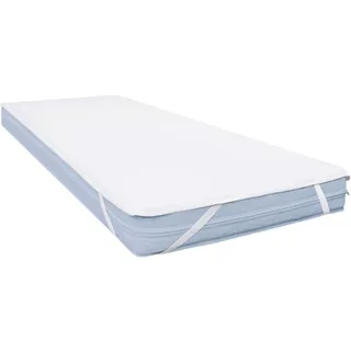 Mister Sandman Matratzenauflage 200x200 cm - Wasserdichter und waschbarer Matratzenschoner , Weiß , Textil , Rechteckig , 200x200 cm , Oeko-Tex® Standard 100 , Schlafzimmer, Matratzen, Matratzenschoner & Matratzenzubehör