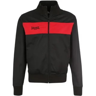 Lonsdale Herren Trainingsjacke schmale Passform Alnwick Black/Red, XXXL