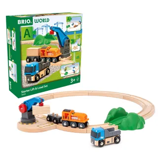 BRIO World Starterset Güterzug mit Kran A