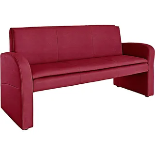 exxpo - sofa fashion Hockerbank »Cortado, 3-Sitzer Küchensofa mit hohem Sitzkomfort« hohe Bodenfreiheit, schöne Detailverarbeitung, rot