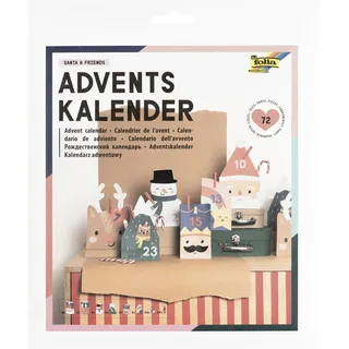 Folia Adventskalender Santa & Friends 3D 2021