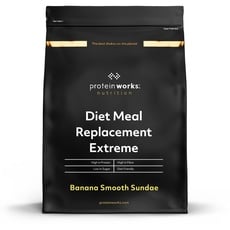 Protein Works - Diet Meal Replacement Extreme |Diät Shake zur Gewichtskontrolle, 25g hochwertiges Protein | Abnehm Shake | 33 Servings | Banana Smooth Sundae | 2kg Verpackung kann variieren