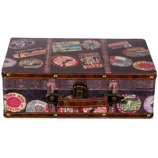 BIRENDY Truhe Kiste KD1291 31 x 20 x 10 cm 1-tlg. braun