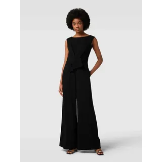 Vera Mont Jumpsuit VERA MONT "Jumpsuit mit weitem Bein", Damen, Gr. 48, EURO, schwarz, Obermaterial: 95% Polyester PES. 5% Elasthan EL., Overalls Jumpsuit