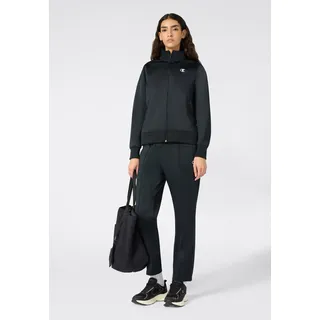 Trainingsanzug CHAMPION "ICONS Full Zip Suit", Damen, Gr. XL (46/48), nbk, nbk, Obermaterial: 100% Polyester, Sportanzüge Trainingsanzug, für sportliche Aktivitäten, zweiteilig, aus Polyester