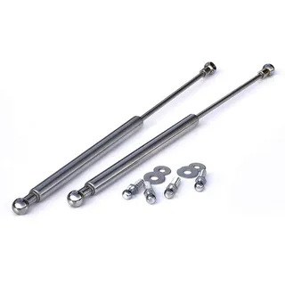 Chrom Motorhaubenlifter poliert mit Anbaumaterial Für VW Golf 3 Vento 4 Cabrio Chrom Haubenlifter Haubendämpfer Lifter Dämpfer