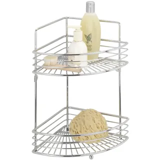 Wenko Eckregal »Milano« 2 Ablageflächen, silberfarben