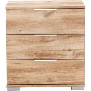 Nachtkommode WIMEX "Easy", braun (plankeneichefarben), B:52cm H:58cm T:38cm, Sideboards, Nachtkommode