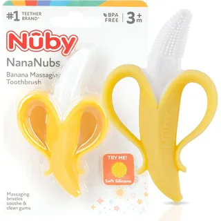 Nuby Zahnungsspielzeug in Bananenform; Silikon; ab 3 Monaten