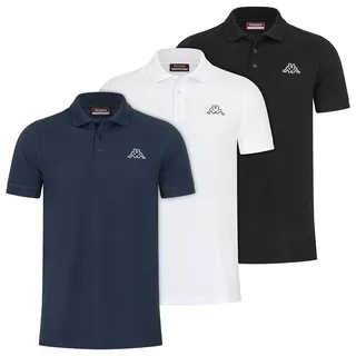 Kappa Herren Polo VELEOT 3 Polo Shirt 3er-Pack s/s 707408-11-0601 XXXL - Bright White - XXXL