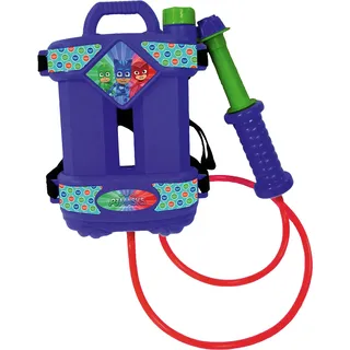 PJ Masks Wasserspritze mit Tank 20x19x6 cm und Pumpe 20x6x4,5 cm in Geschenkpackung 8,5x32x30,5 cm - Spritzkraft bis zu 9 m