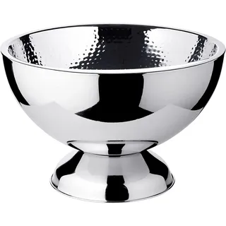 Edzard Cadiz (ø 32 cm) Edelstahl hochglanzpoliert, doppelwandig, große Schale, Sektkühler, Flaschenkühler, Kühler für bis zu 3 Flaschen