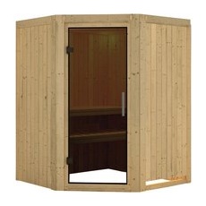 KARIBU Sauna »Tartu«, für 3 Personen, ohne Ofen - beige