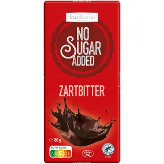 frankonia CHOCOLAT NO SUGAR ADDED Zartbitter Schokolade,80 g