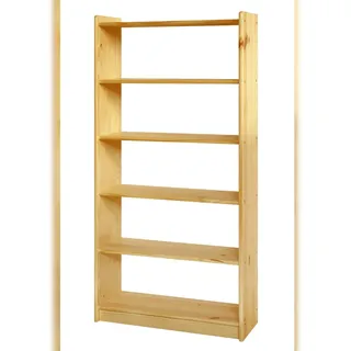 Möbilia Bücherregal 80 x 30 x 170 cm Beige