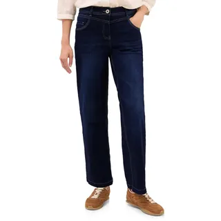Cecil Wide Leg Jeans Dark Blue wash 30
