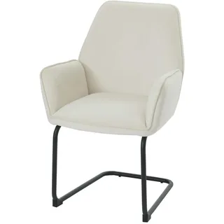 MCW Freischwinger Beige , Textil , 60x89x61 cm , Esszimmer, Stühle, Schwingstühle
