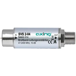 Axing SVS 2-04 Satelliten-Leitungsverstärker Inline Breitband (10dB, 47 - 2200 MHz)