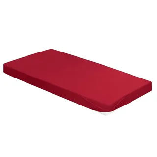 IRISETTE Spannbettlaken Frottee 120 x 200 cm rot