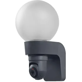 LEDVANCE Outdoor Smart Camera Globe Track & Trace mit E27 sockel, Steuerbar SMART+ App, Kamera mit HD Live Bild Übertragung, IP44, Single-Pack