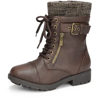 DREAM PAIRS Girls Toddler/Little Kid/Big Kid Faux Fur Linming Winter Motorcycle Riding Boots Size: 2 M US Little Kid