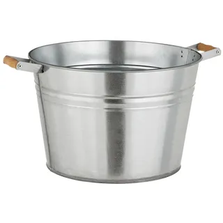 Dehner Pflanzkübel Ø 36 x 25 cm Silber