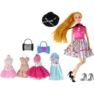 Leantoys Emily Baby Doll Zubehör austauschbare Kleider