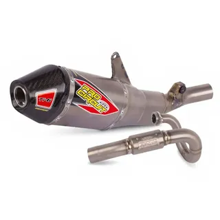 Pro Circuit Ti-6 Pro Honda Crf 250 R 2025/crf 250 R Works Edition 2025/crf 250 Rx 2025 Nicht Homologiertes Vollständiges Auspuffsystem - Titanium Look - Not Homologated
