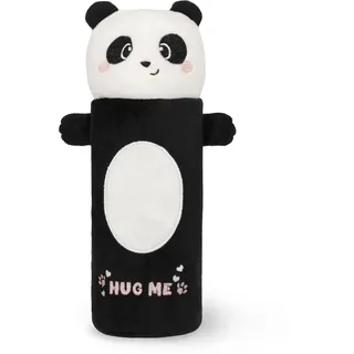 Legami - Super weiches Federmäppchen, Panda-Motiv, weiches Federmäppchen, Karton mit Malvorlage inklusive, 100% Polyester, Super Soft Pencil Case.