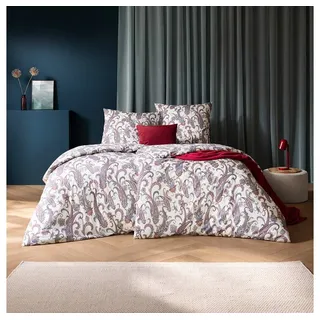 Estella Mako Jersey Bettwäsche Paisley Blau 155 x 220 cm + 80 x 80 cm