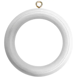 Bulk Hardware bh05954 Holz Gardinen Stange Ringe mit Schraube Eye, innere Dia. 45 mm (1.3/10,2 cm) Außen Dia. 64 mm (2.1/5,1 cm) – Dunkelbraun, 10 Stück, weiß, BH05962