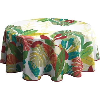 Le linge de Jules Tischdecke, schmutzabweisend, Acapulco, rund, 160 cm, Mehrfarbig Bedruckt
