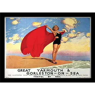 National Railway Museum Pyramid International Gerahmter Kunstdruck, mit Motiv von Yarmouth, A3