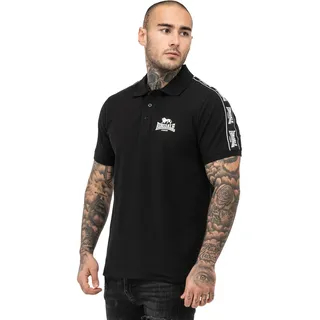 Lonsdale Setter Kurzarm-poloshirt - Black / White - 2XL
