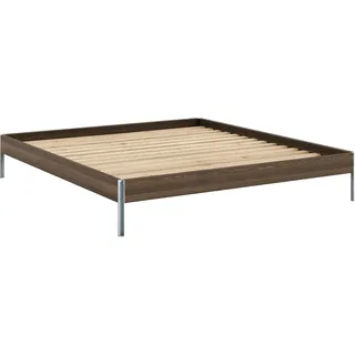 Karup Design »CORE BED Bodenbett, Holzrahmen, Futonbett, Jugendbett, Holzbett« Massivholzbett mit Lattenrost, Kiefer massiv, Doppelbett ohne Kopfteil