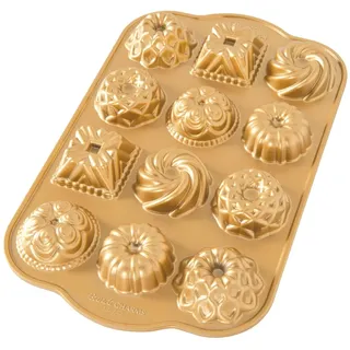 Nordic Ware 85677 Charms Gugelhupffanne, Aluminium, Gold
