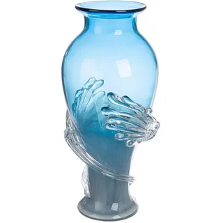 Casablanca by Gilde "Vase Wave blau", blau,