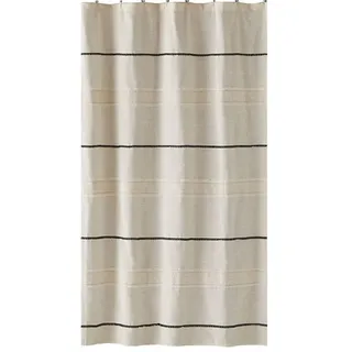 SKL Home by Saturday Knight Ltd. Frayser Duschvorhang, Stoff, Leinen, Fabric Shower Curtain