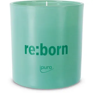 Ipuro Kerze IM Glas , Türkis , Glas , 7.5x8.7x7.5 cm , Dekoration, Kerzen & Kerzenhalter, Kerze im Glas