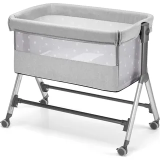 Baby Beistellbett Sempreconte | für 0-9 kg | Grau | 8 Höhen - Grau